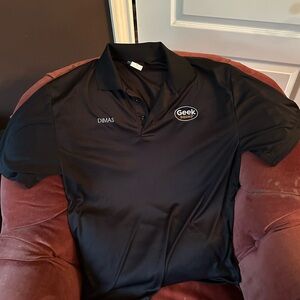 Geek Squad Polo Shirt Men Employee Large Work Uniform Best Buy